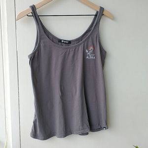 Rip Curl Crop Tank with Embroidery Logo, size M